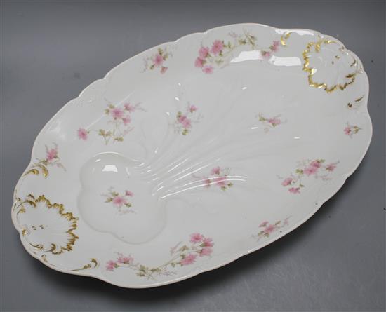 A CFH/GDM Limoges porcelain meat plate, 51cm